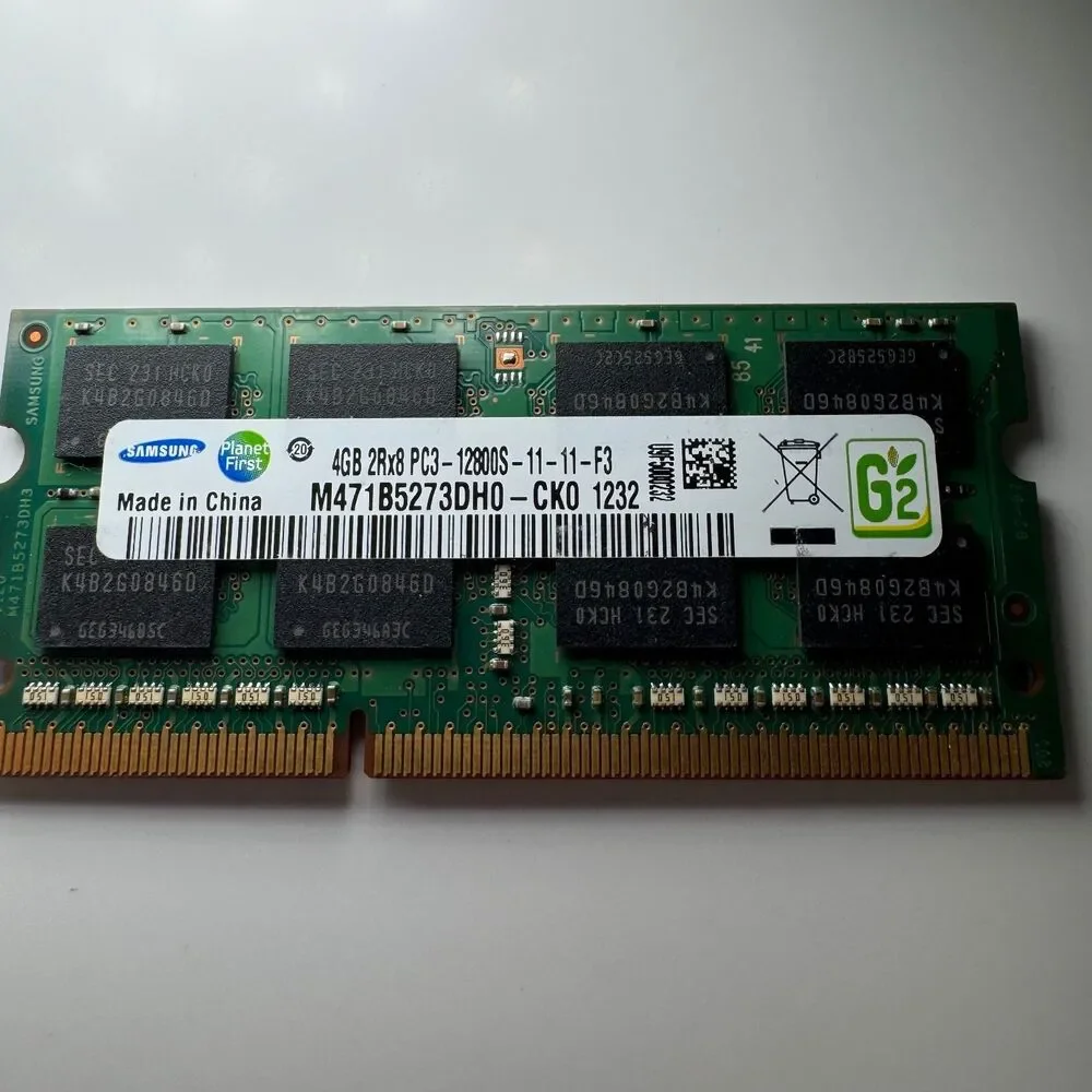 Samsung 4GB DDR3 Laptop RAM PC3-12800S 1600MHz SODIMM M471B5273DH0-CK0 204-Pin